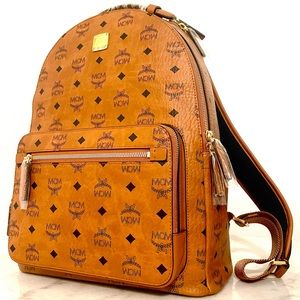 MCM Stark 32 Visetos Coated Canvas Backpack